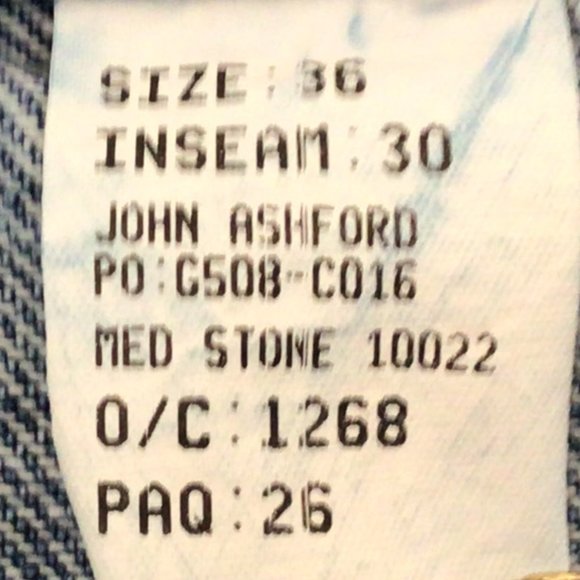 John Ashford - 36 x 30 Men's Denim Jeans - Picture 9 of 9